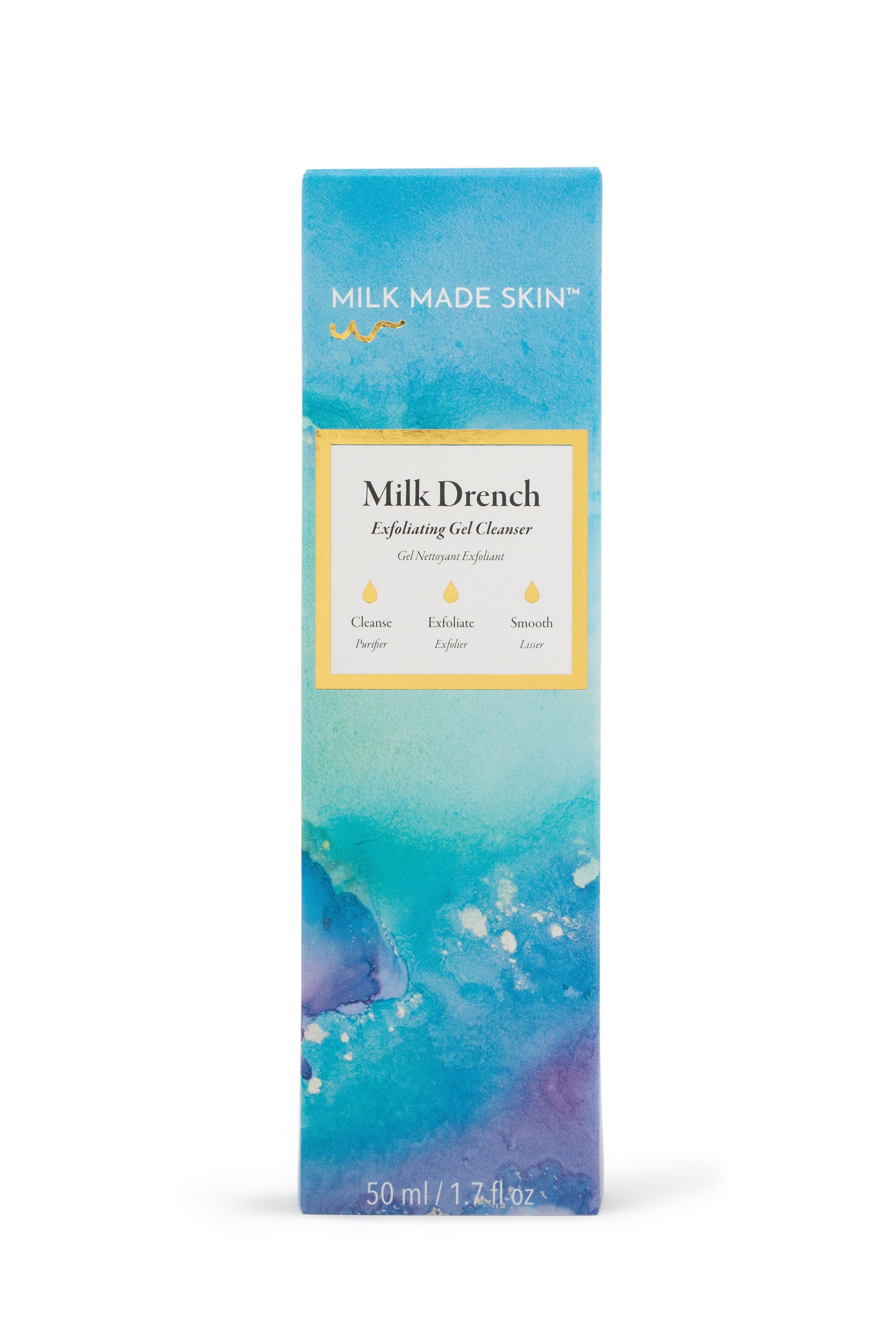 Milk Made Skin Milk Drench Exfoliating Gel Cleanser box